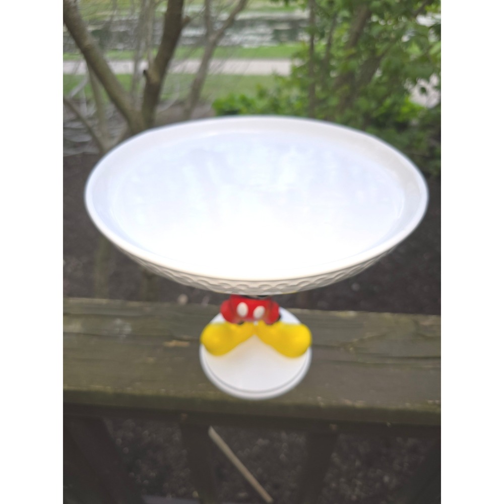 Disney Mickey Mouse Figural Cake Stand Pedestal Plate Holder 9.5" Disney Store - Picture 5 of 10